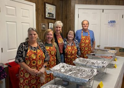 Volunteers Serving Dinner