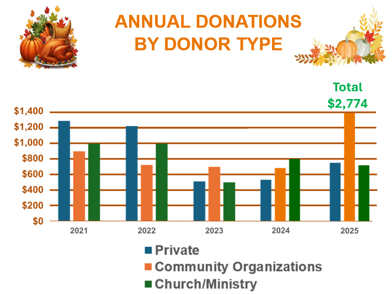 Annual Donations By Donor Type